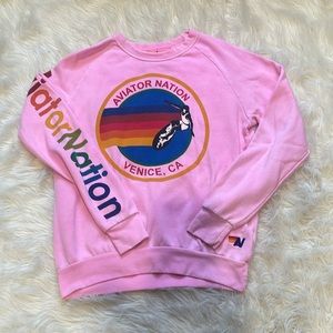 Pink aviator nation sweatshirt